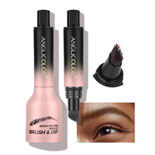 Load image into Gallery viewer, ANGLICOLOR Upgraded Liquid Microblading Eyebrow Pen,Teardrop Angled Micro Eyebrow Brush To Microblading Eyebrow,Hair-Like Strokes,Natural Easy To Color Long Lasting Quick Drying