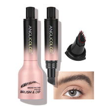 Load image into Gallery viewer, ANGLICOLOR Upgraded Liquid Microblading Eyebrow Pen,Teardrop Angled Micro Eyebrow Brush To Microblading Eyebrow,Hair-Like Strokes,Natural Easy To Color Long Lasting Quick Drying
