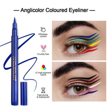 Load image into Gallery viewer, ANGLICOLOR 12 or 6 Colours Coloured Eyeliner, Matte Liquid Eyeliner Set, Long Lasting Waterproof Neon Eyeliner Pen,  (12 Colors) or (6 Colors)