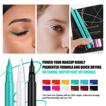 Load image into Gallery viewer, ANGLICOLOR 12 or 6 Colours Coloured Eyeliner, Matte Liquid Eyeliner Set, Long Lasting Waterproof Neon Eyeliner Pen,  (12 Colors) or (6 Colors)