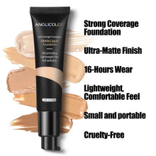 Load image into Gallery viewer, ANGLICOLOR Full Coverage Foundation Soft Matte Oil Control Concealer 30ml Flawless Cream Smooth Long Lasting 12HR