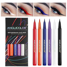 Load image into Gallery viewer, ANGLICOLOR 12 or 6 Colours Coloured Eyeliner, Matte Liquid Eyeliner Set, Long Lasting Waterproof Neon Eyeliner Pen,  (12 Colors) or (6 Colors)
