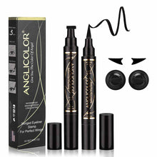 Load image into Gallery viewer, ANGLICOLOR 2 Pens Winged Eyeliner Stamp, Matte Liquid Eyeliner for All Eye Shapes