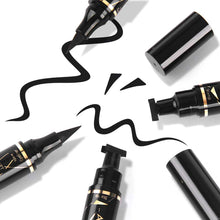 Load image into Gallery viewer, Anglicolor New 2 Pens Winged Eyeliner Stamp, Matte Liquid Eyeliner for All Eye Shapes