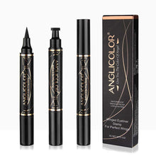 Load image into Gallery viewer, Anglicolor New 2 Pens Winged Eyeliner Stamp, Matte Liquid Eyeliner for All Eye Shapes