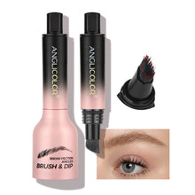 Load image into Gallery viewer, ANGLICOLOR Upgraded Liquid Microblading Eyebrow Pen,Teardrop Angled Micro Eyebrow Brush To Microblading Eyebrow,Hair-Like Strokes,Natural Easy To Color Long Lasting Quick Drying
