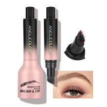 Load image into Gallery viewer, ANGLICOLOR Upgraded Liquid Microblading Eyebrow Pen,Teardrop Angled Micro Eyebrow Brush To Microblading Eyebrow,Hair-Like Strokes,Natural Easy To Color Long Lasting Quick Drying
