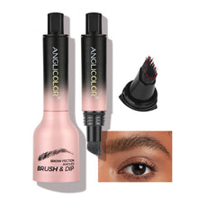 Load image into Gallery viewer, ANGLICOLOR Upgraded Liquid Microblading Eyebrow Pen,Teardrop Angled Micro Eyebrow Brush To Microblading Eyebrow,Hair-Like Strokes,Natural Easy To Color Long Lasting Quick Drying
