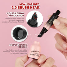 Load image into Gallery viewer, ANGLICOLOR Upgraded Liquid Microblading Eyebrow Pen,Teardrop Angled Micro Eyebrow Brush To Microblading Eyebrow,Hair-Like Strokes,Natural Easy To Color Long Lasting Quick Drying
